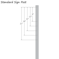 Standard XL Roll 'n' Pole Portable Sign Base