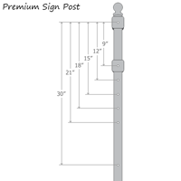Premium Big Boy XL Roll 'n' Pole Portable Sign Holder
