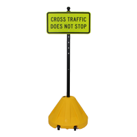 Yellow  Base With Portable sign Holder