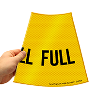 Cone Message Collar Parking Sign