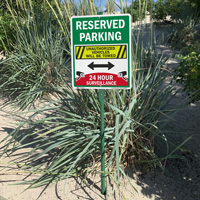 Reserved Parking Surveillance Sign