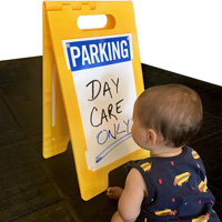 Day car parking only sign