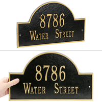 Arch Marker Standard Wall Address Plaque