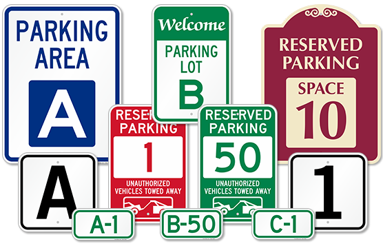 Parking Space Signs