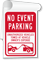 No Event Parking Sign Book