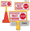 Stop Complimentary Valet Parking ConeBoss Sign