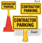 Contractor Parking ConeBoss Sign