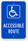 Accessible Route Handicap Parking Sign
