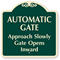 Automatic Gate Approach Slowly Gate Opens Inward SignatureSign
