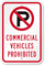 Commercial Vehicles Prohibited Sign