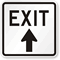 Exit With Up Arrow Sign