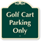 Golf Cart Parking Sign
