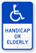 Handicap Or Elderly Sign (with Graphic)