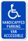Handicapped Parking Van Accessible Sign (with Graphic)