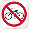 No Bicycle Symbol Sign