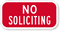 No Soliciting Sign