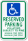 Ohio Reserved Accessible Parking Sign