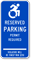 Connecticut Reserved Parking Permit Required Sign