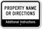 Add Your Property Name Or Directions Custom Parking Sign