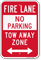 Bidirectional Fire Lane, Tow-Away Zone Sign