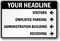 Custom Parking Lot Directory Sign