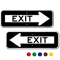 Exit Directional Parking Sign