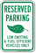 Fuel Efficient Vehicles Parking Sign