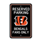 NFL Cincinnati Bengals Striped B Primary Logo Parking Sign