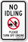 State Idle Sign for New Hampshire