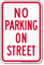 No Parking On Street Sign