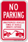 No Parking, Unauthorized Vehicles Towed Away Sign