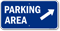Parking Area Arrow Direction Sign