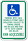 Oregon Parking With D.M.V. Disabled Permit Only Sign