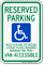 Hawaii Reserved ADA Parking, Licence Required Sign