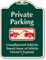 Private Parking, Vehicles Towed Away Signature Sign