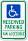 Texas Reserved Parking, Van Accessible Sign