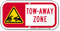 Tow-Away Zone Supplemental Parking Sign