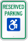 Reserved Parking Sign With Modified ISA Symbol