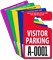 Visitor Parking Permit Mirror Hang Tag