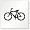 Bike Symbol Stencil