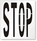 STOP Floor Stencil