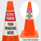Custom Reserved Parking Cone Collar