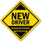 New Driver Car Hang Tag and Label