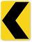 Chevron Alignment Symbol (Left) - Traffic Sign